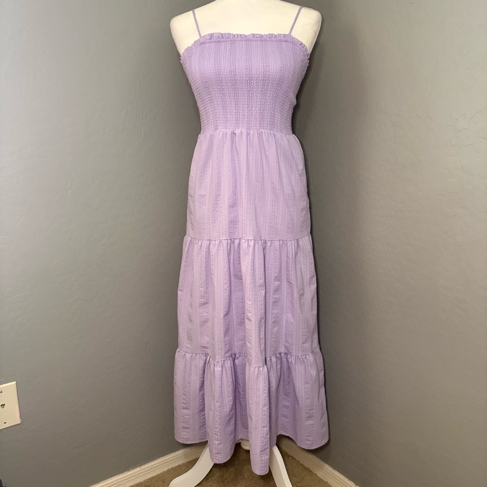 Art Class Lilac Tiered Maxi Dress Spaghetti Straps Girls Size‎ 14- Can Fit Women